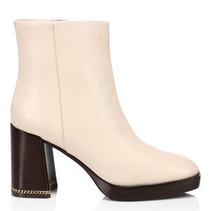 TORY BURCH RUBY PLATFORM CHAIN INLAY HEEL BOOTS